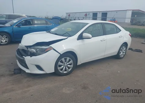 2016 Toyota Corolla Le z USA, uszkodzony, nr VIN 2T1BURHE7GC690962